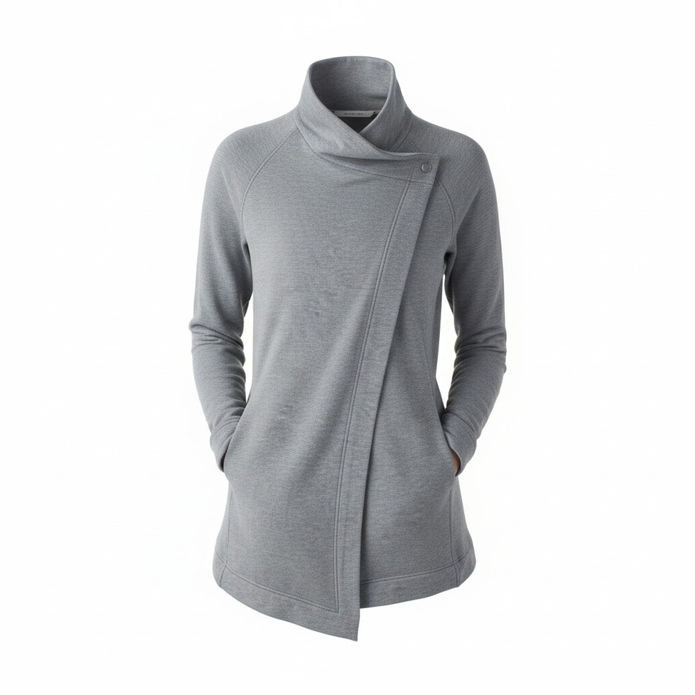 Lululemon Coast Wrap Heathered Mod Medium Grey Sz 4